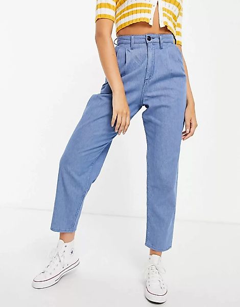 Lee – Jeans mit hohem Bund, Bundfaltendetails und Beinen im Ballonschnitt i günstig online kaufen