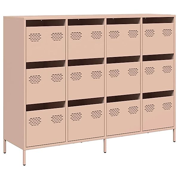 vidaXL Sideboard Rosa 135x39x103,5 cm Kaltgewalzter Stahl 3307174 günstig online kaufen