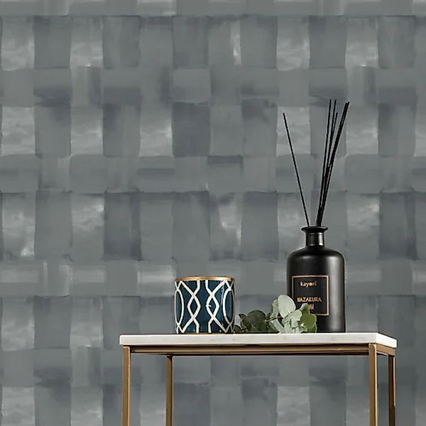 kayori Vliestapete »Koiya« kariert glatt 10mx52cm (ca. 5m2) günstig online kaufen