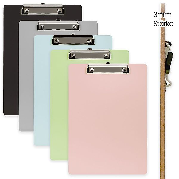 mixed24 Konferenzmappe A4 Klemmbrett 3mm Holzfaserplatte günstig online kaufen