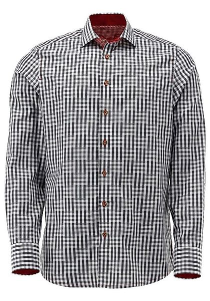 OS Trachten Trachtenhemd Zufir Langarmhemd mit Haifischkragen günstig online kaufen