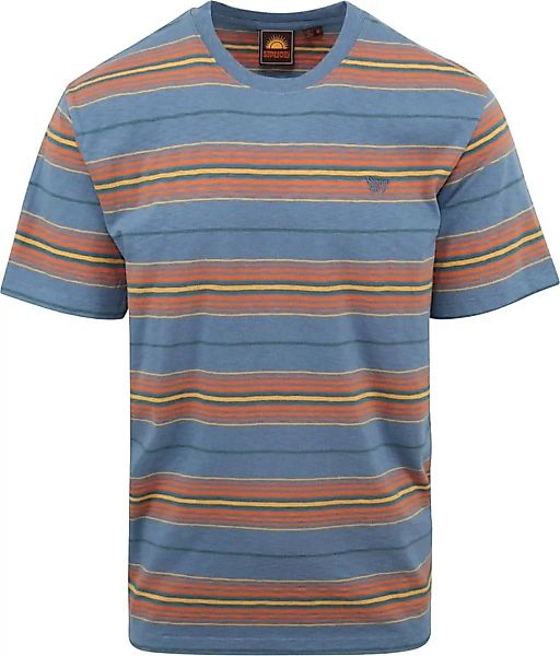 Superdry T-Shirt Vintage Streifen Blau - Größe L günstig online kaufen