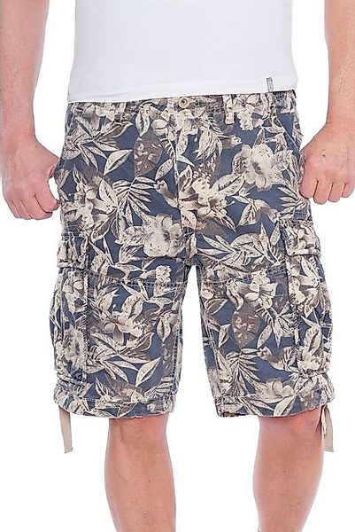 Jet Lag Cargoshorts Flower Green, Flower Blue, Hawaii Flower günstig online kaufen