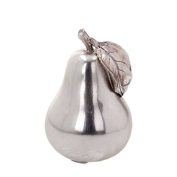 Dekoobjekt Silver Pear 16cm, 10 x 10 x 16 cm günstig online kaufen