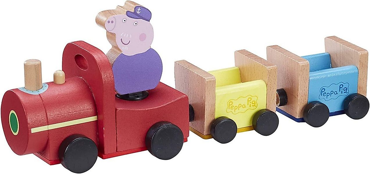 eOne Spielzeug-Auto Peppa Wutz Holz Spielzeug - Eisenbahn (mit Opa Wutz Fig günstig online kaufen