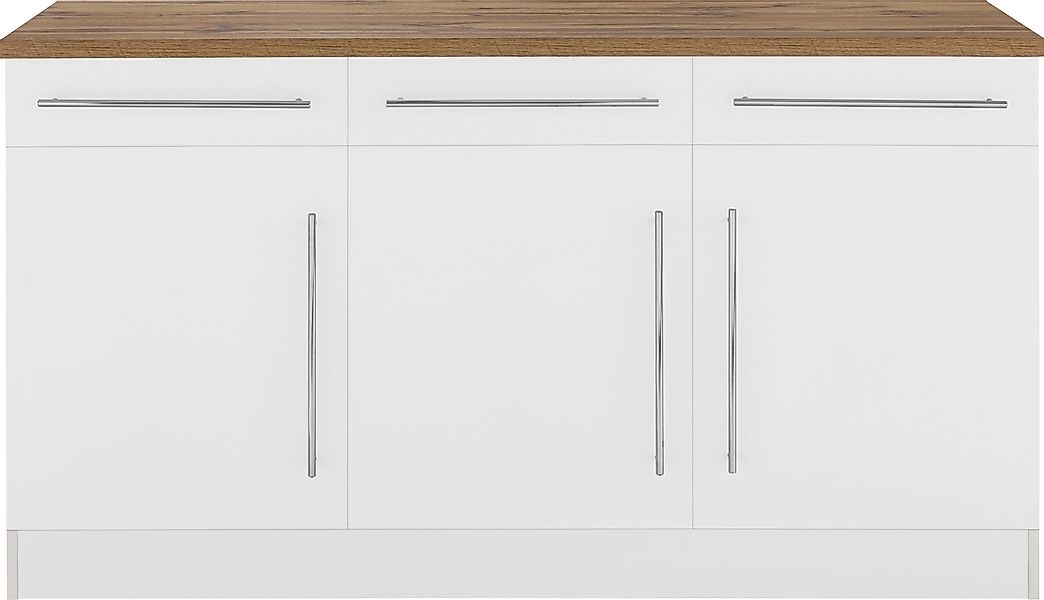 KOCHSTATION Unterschrank "KS-Samos", Breite 150 cm günstig online kaufen
