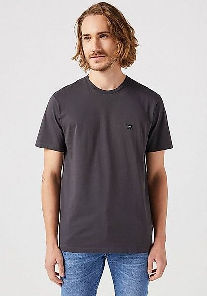 Wrangler Kurzarmshirt mit Logostickerei auf der Brust günstig online kaufen