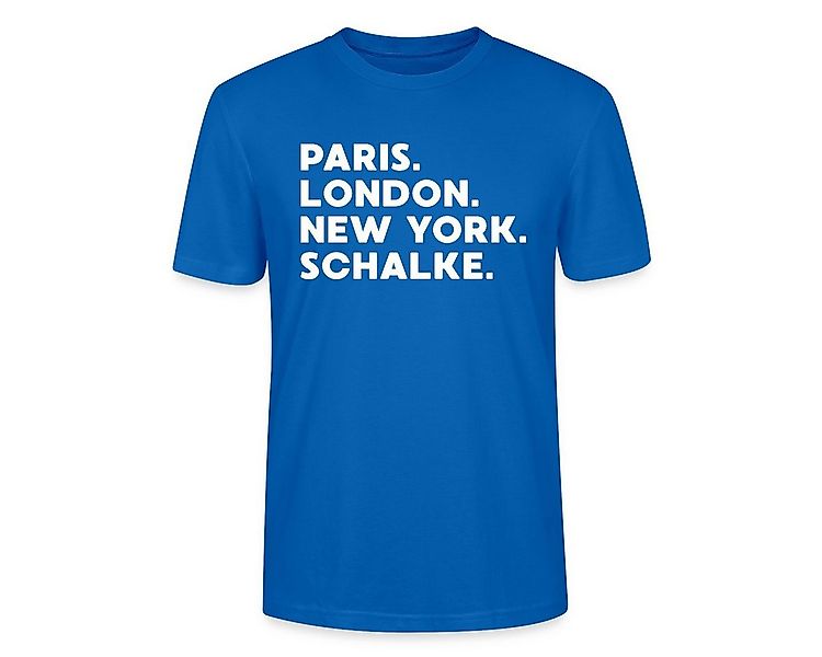 Spreadshirt T-Shirt Schalke Leidenschaft Weltstadt Fußball Unisex Bio T-Shi günstig online kaufen