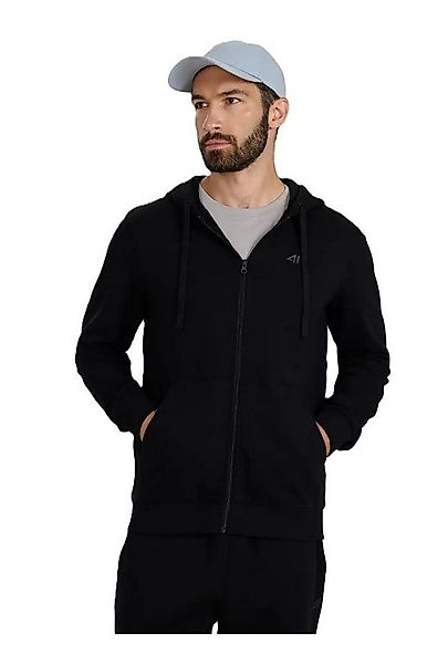 4F Trainingsjacke Freizeit-Kapuzenjacke M1768 (Baumwolle) schwarz Herren günstig online kaufen