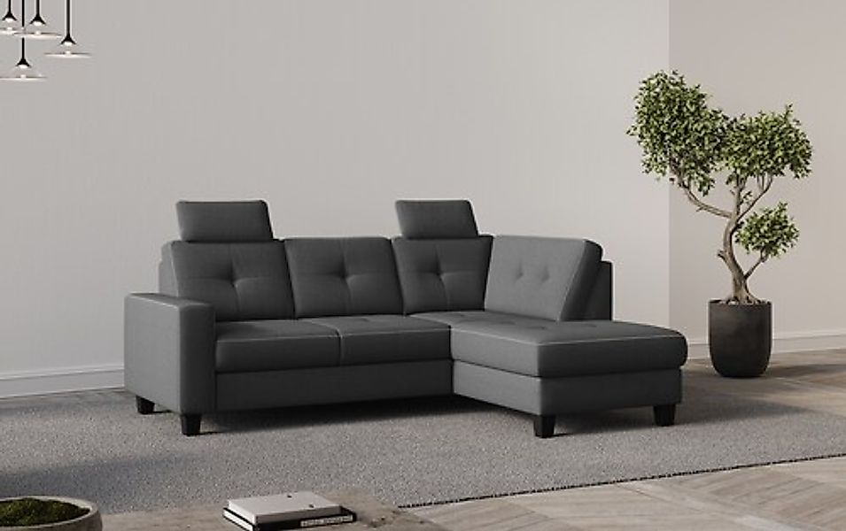 Places of Style Ecksofa »Varese«, Kreuznaht in beige günstig online kaufen