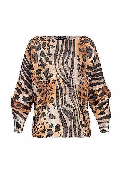 CLOUD 5IVE T-Shirt "CLOUD 5IVE Shirt mit Leo-Print beige" 1 Stk. tlg. günstig online kaufen