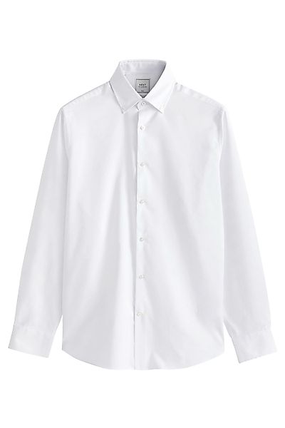 Next Langarmhemd Pflegeleichtes Slim Fit Oxford-Hemd günstig online kaufen