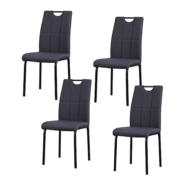 HTI-Living Esszimmerstuhl Stuhl Denton Grau (Set, günstig online kaufen