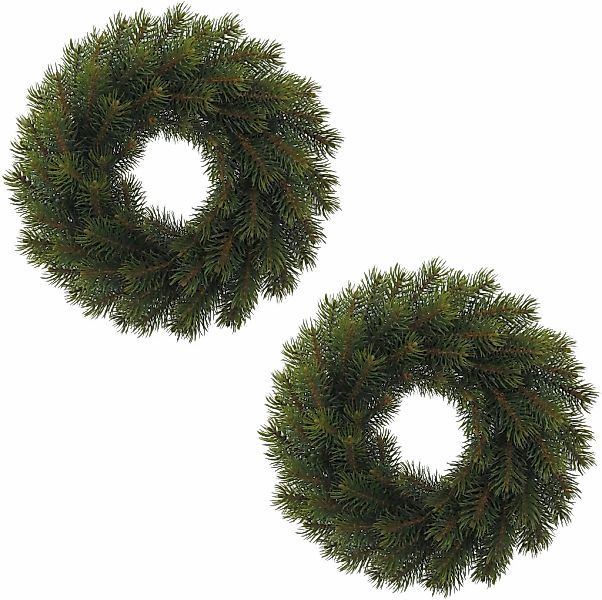 Creativ green Winterliche Kunstpflanze "Weihnachtsdeko", Kranz, Ø 25 cm, 2e günstig online kaufen