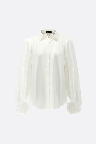 Bluse mit Ballonärmeln und lockerer Passform günstig online kaufen