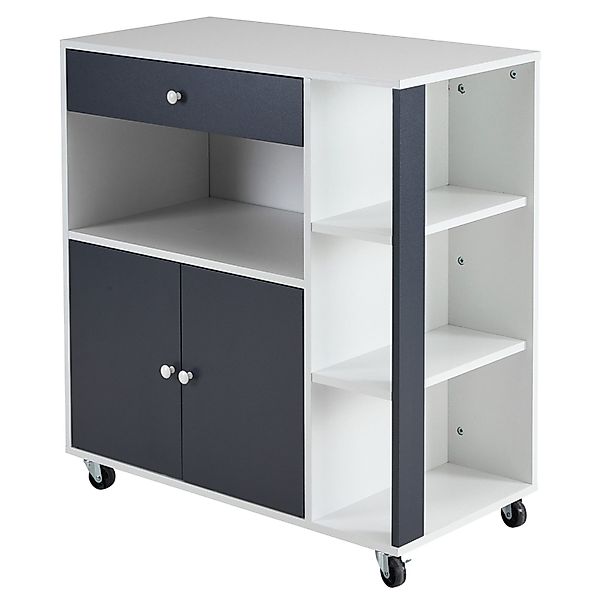 VINGLI Küchenwagen Servierwagen mit Rollen, Arbeitsplatte, günstig online kaufen