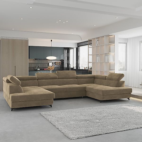 Masseno Ecksofa VINTESSA mit Schlaffunktion U-Form, günstig online kaufen