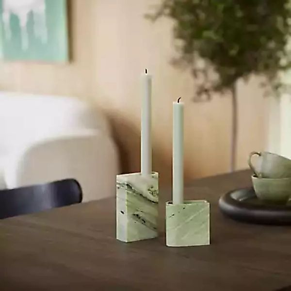 Northern Monolith Kerzenhalter, tall - marmor grün günstig online kaufen