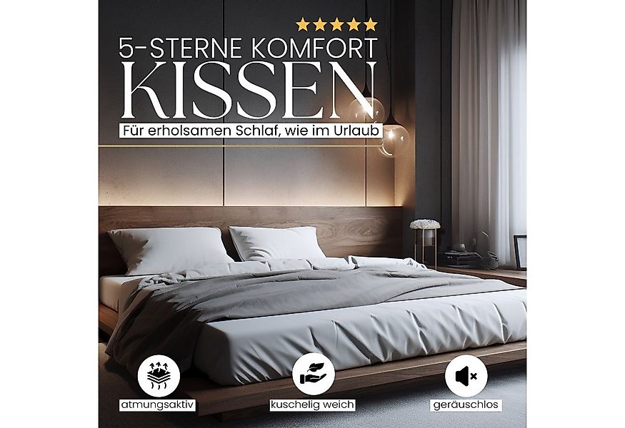 Gentle North Microfaserkissen Kopfkissen in Hotelqualität - Einzeln oder im günstig online kaufen