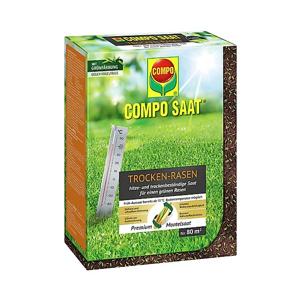 Compo Saat® Trocken-Rasen 2 kg für 80 m² günstig online kaufen
