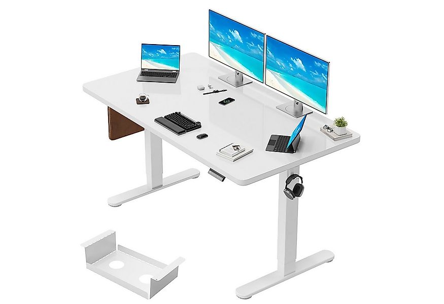 HOMALL Schreibtisch Höhenverstellbarer Schreibtisch mit 4-stufiger Höhenspe günstig online kaufen