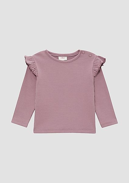 s.Oliver Langarmshirt Longsleeve mit Rippstruktur und günstig online kaufen