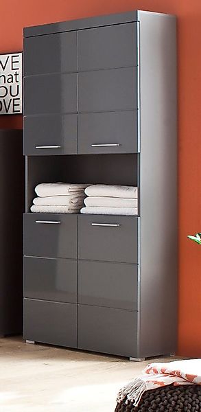 trendteam Hochschrank Amanda (Mehrzweckschrank in grau, günstig online kaufen