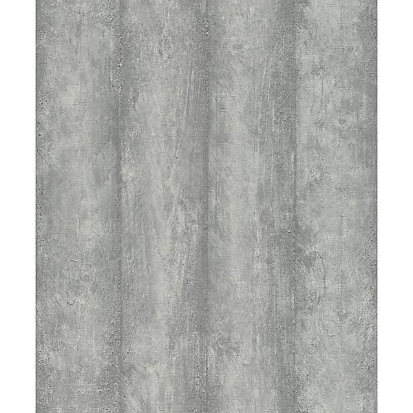 Rasch Vliestapete Factory IV 429435 Streifen Betongrau 10,05 m x 0,53 m günstig online kaufen