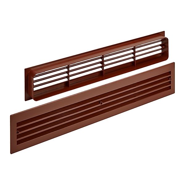 SOTECH 1 Paar Lüftungsgitter BRISE für Türen Schlitzlochung Mahagoni günstig online kaufen