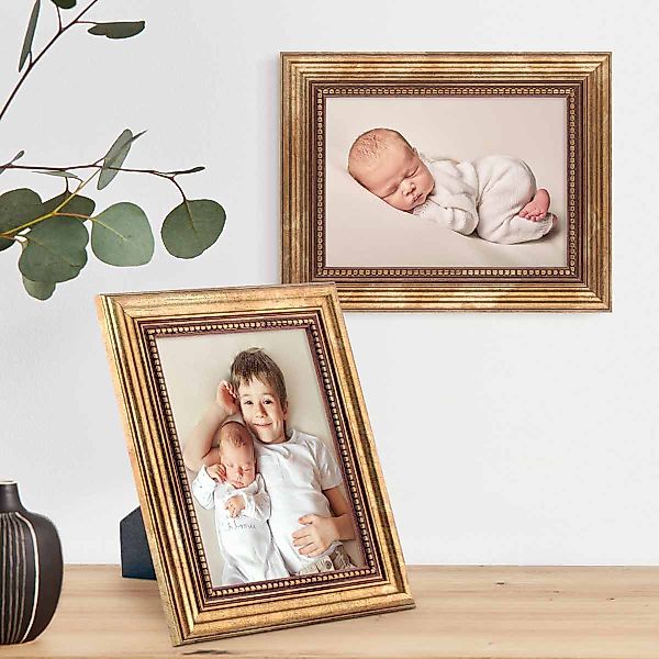 PHOTOLINI Bilderrahmen 2er Set Massivholz-Rahmen im günstig online kaufen