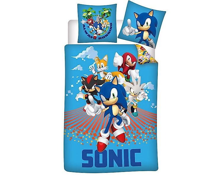 Sonic Kinderbettwäsche Sonic Always Running Kinderbettwäsche 100x135cm günstig online kaufen