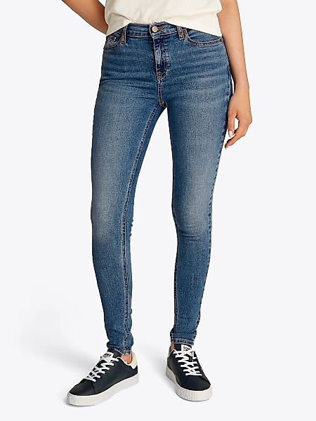 Tommy Jeans Skinny-fit-Jeans "NORA MR SKNY", mit Waschung, mit Logo-Badge günstig online kaufen