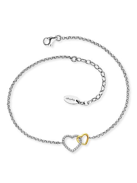 Engelsrufer Fußkette Herzen Bicolor, ERFS-HEART-BIG, Made günstig online kaufen