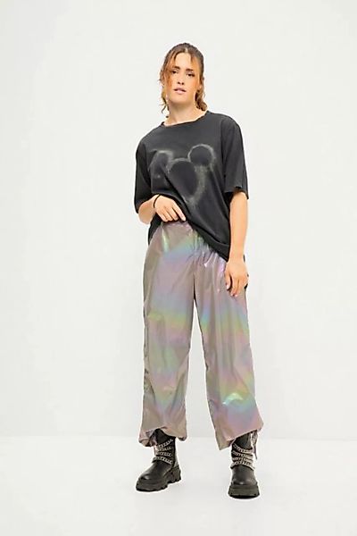 Studio Untold Funktionshose Fliegerhose wide Legs Holografic-Look Elastikbu günstig online kaufen