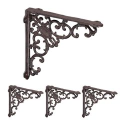 relaxdays Wandregalhalter Antike Regalwinkel im 4er günstig online kaufen