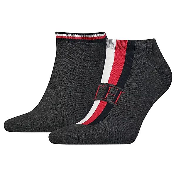 Tommy Hilfiger Sneaker Iconic Stripe Socken 2 Paare EU 43-46 Dark Grey Mela günstig online kaufen