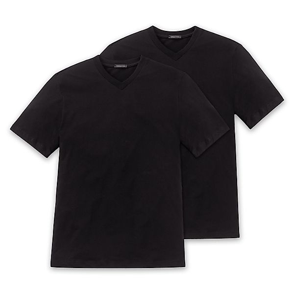 Schiesser T-Shirt Essentials (2-tlg) mit V-Ausschnitt, günstig online kaufen