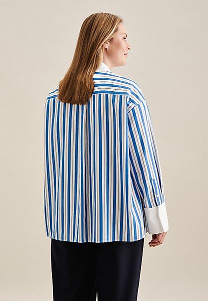 seidensticker Hemdbluse "Schwarze Rose", Langarm Kragen Streifen günstig online kaufen