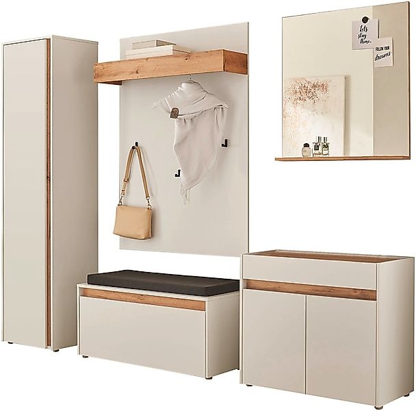 INOSIGN Garderoben-Set »GIRON/ CiTY, Garderobe in Wotan Eiche, moderner Gar günstig online kaufen