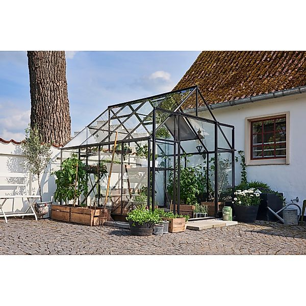 Halls Gewächshaus Qube+ 88 Schwarz 6,6 m² günstig online kaufen