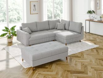 S-Style Möbel Ecksofa und Hocker Zara günstig online kaufen