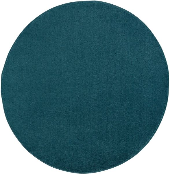 Sanat Teppich "Uni" rund 13 mm Höhe robuster Kurzflorteppich, große Farbaus günstig online kaufen