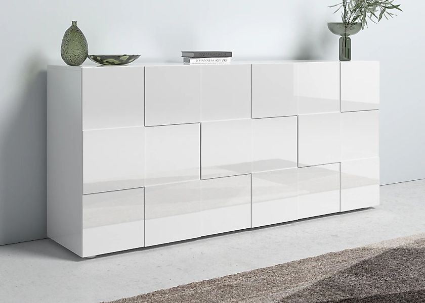 Home affaire Sideboard "Dama Breite 181, Kommode 3 Türen, Anrichte" Front i günstig online kaufen
