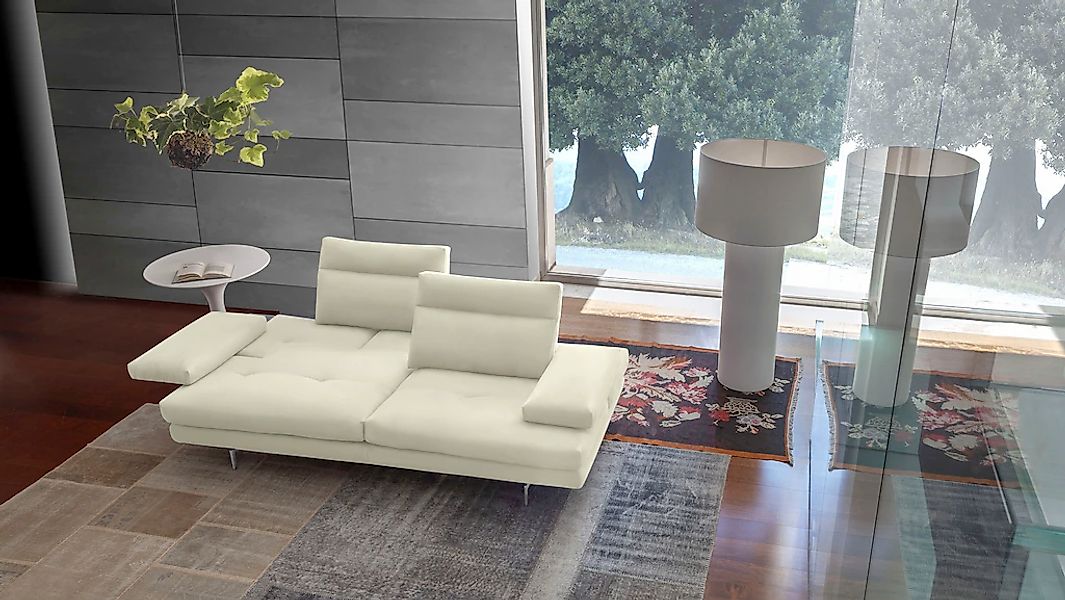 CALIA ITALIA 3-Sitzer "Toby Wing, 208 cm breit, Designsofa mit hohem Sitzko günstig online kaufen