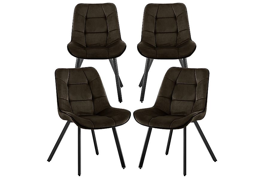 TRISENS Esszimmerstuhl Irys (Stück, 4 St), Polstersessel mit abgestepptem S günstig online kaufen