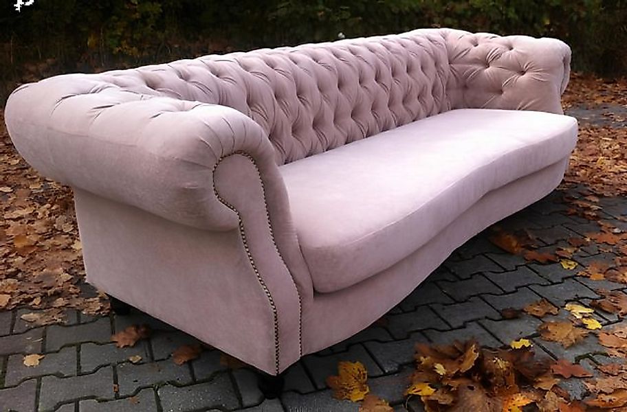 JVmoebel Sofa BIG SOFA CHESTERFIELD XXL 250cm 4Sitzer Couch Sofa Textil Sam günstig online kaufen