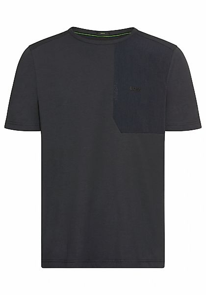 BOSS GREEN T-Shirt "Tee PKT Glamping", mit Materialmix günstig online kaufen