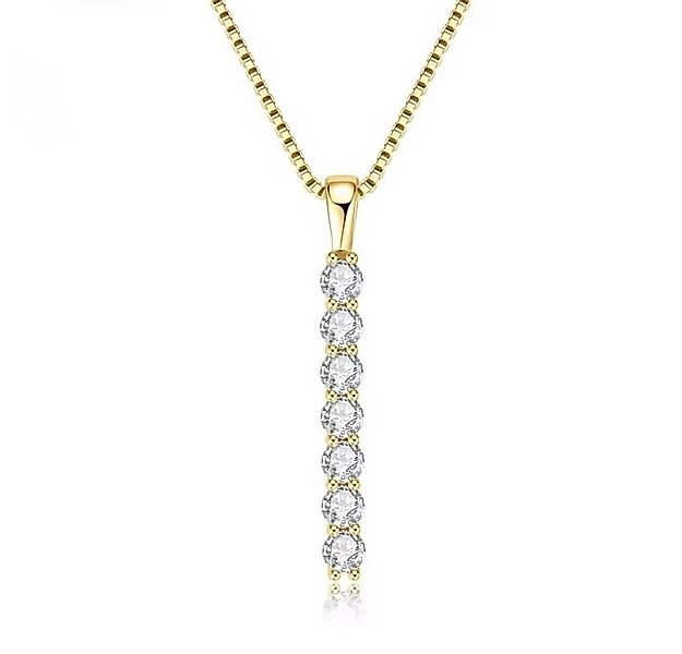 ROUGEMONT Silberkette Funkelnde Moissanit Damen Halskette -925 Sterling Sil günstig online kaufen