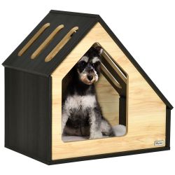 PawHut Hundehütte Hundeschlafplatz mit Kissen, Kaffee-Braun günstig online kaufen