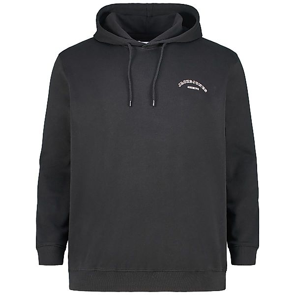 Jack&Jones Hoodie mit Label-Print Farbe schwarz Größe: 3XL günstig online kaufen